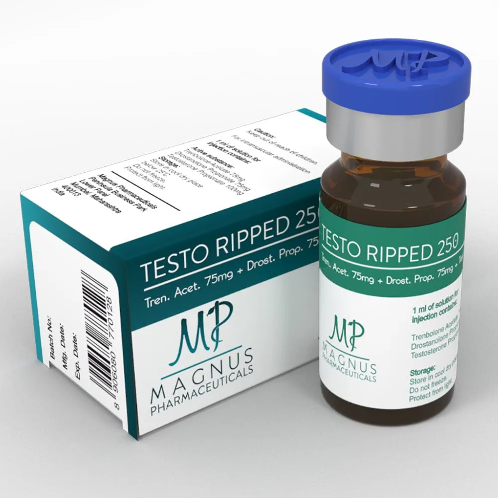 Testo Ripped 250 10ml/250mg Test Propionate/Trenbolone Acetate/Drostenolone Propionate – Magnus
