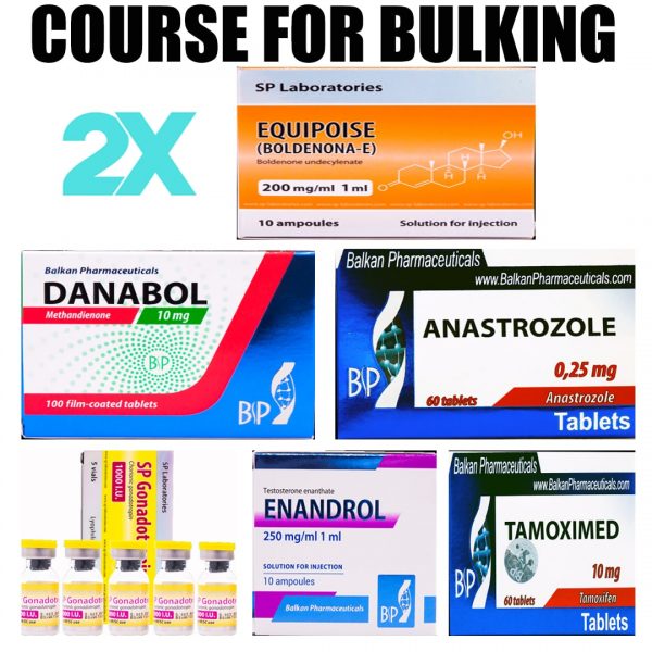 Danabol + Boldenone + Testosterone Enanthate course for bulking by Balkan Pharmaceuticals - Steroids for bulking cycle