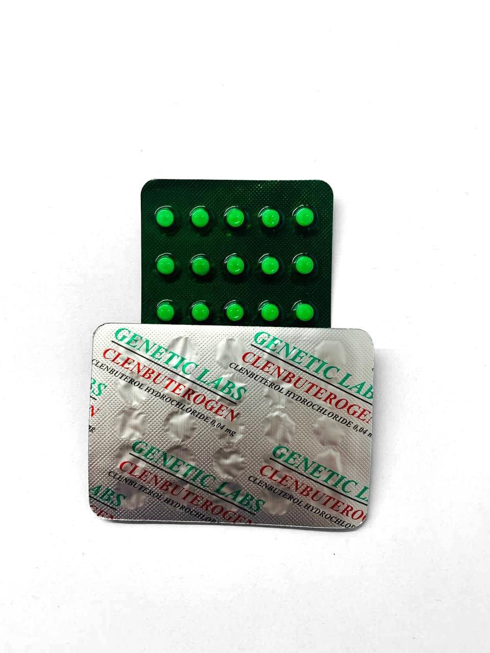 Clenogen 100tab/40mcg Clenbuterol - Genetic Labs